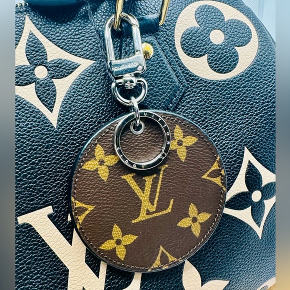 EUC Louis Vuitton Monogram Canvas Corduroy Patchwork Bag Charm - Picture 10 of 16